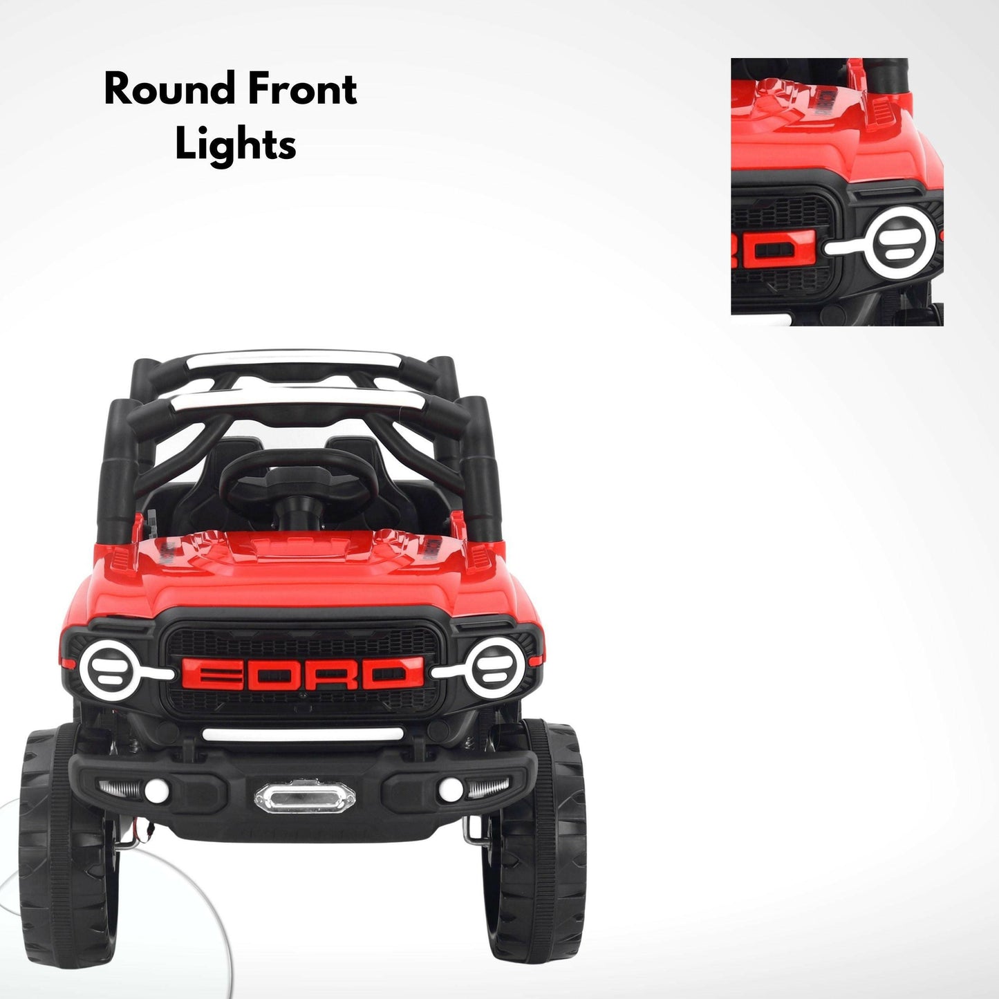 GetBest Eord Battery Operated Ride on Jeep for Kids with Music and Lights