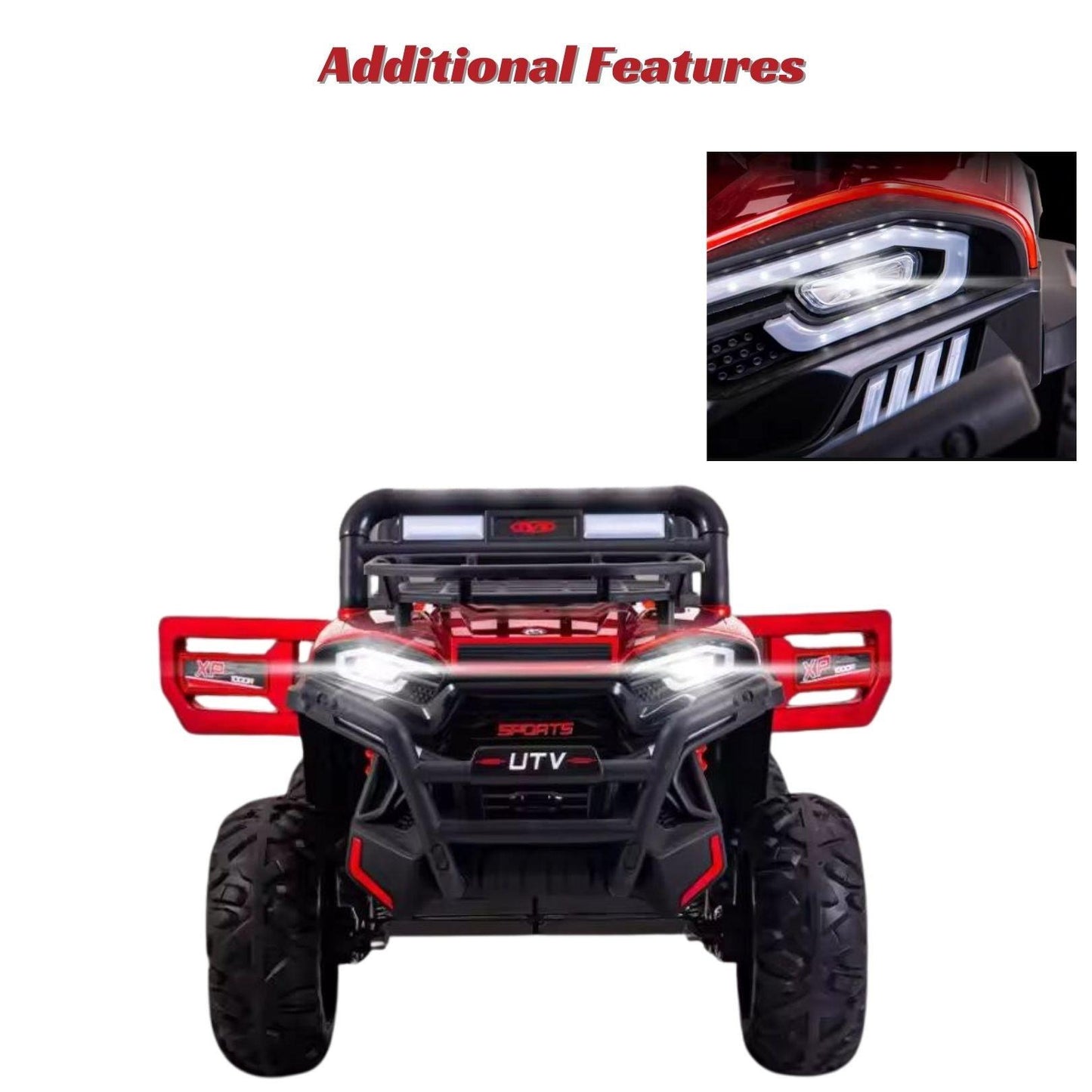 GetBest 2 Seater Utv Mx 12V Battery Operated Ride on Car for Kids, 4X4