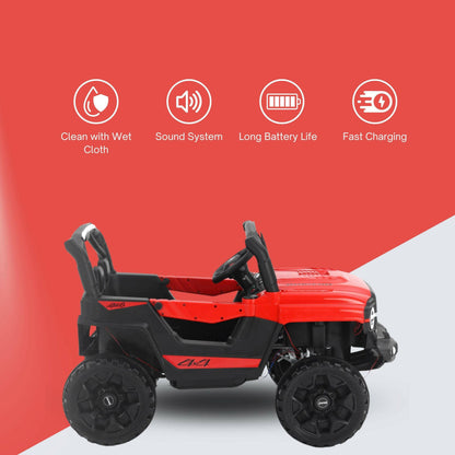 GetBest Eord Battery Operated Ride on Jeep for Kids with Music and Lights