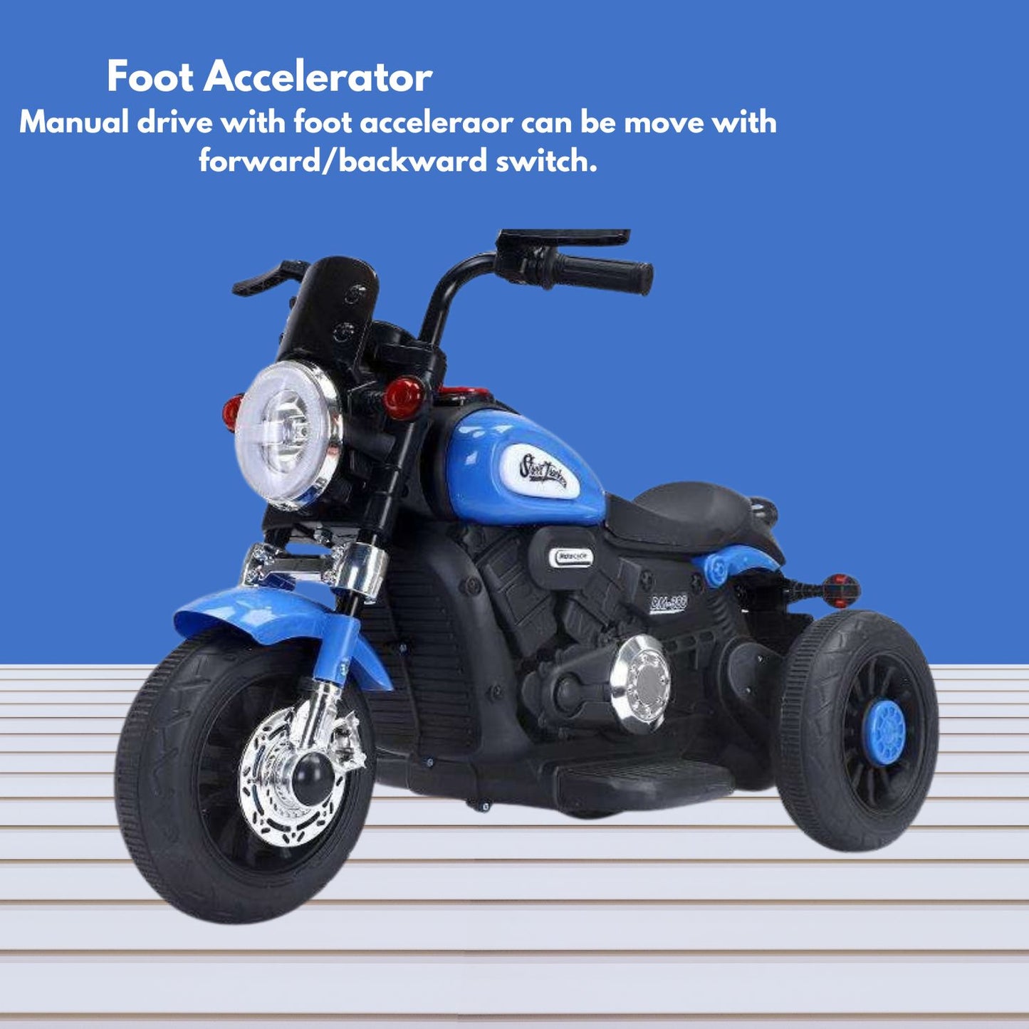 Avtor Battery Operated 3 Wheel Battery Operated Bike with Foot Accelerator