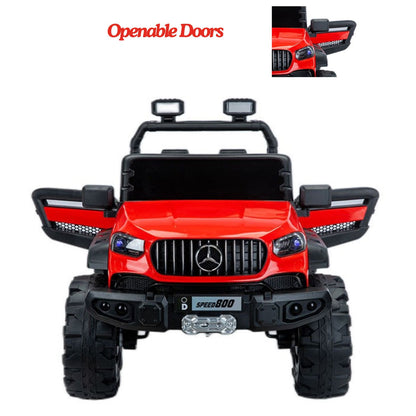 4x4 Big Wheeler Battery Operated Kids Ride on Jeep for Children of Age 2 to 9 Years, Black