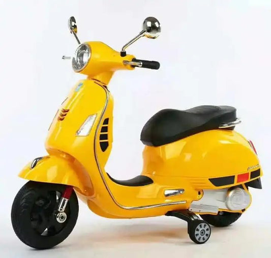 Vespa Battery Operated Ride on Scooter for Kids of age 2 to 6 Years, Yellow