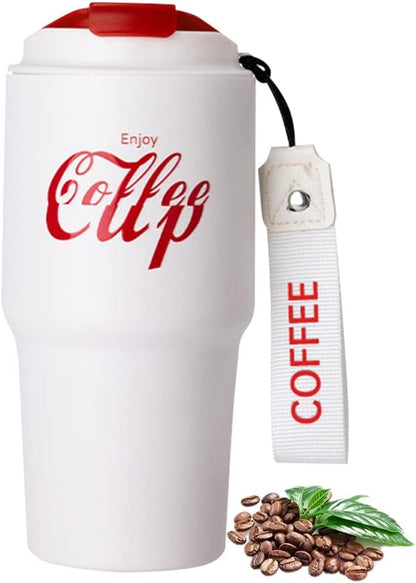 Thermal Mug Coffee 590 ml, Stainless Steel Travel Mug with Leak-Proof Lid, Double-Walled Insulated