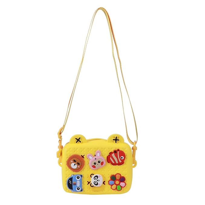 Adorable Cartoon Silicone Crossbody Bag – Waterproof, Lightweight, and Multi-Functional for Kids