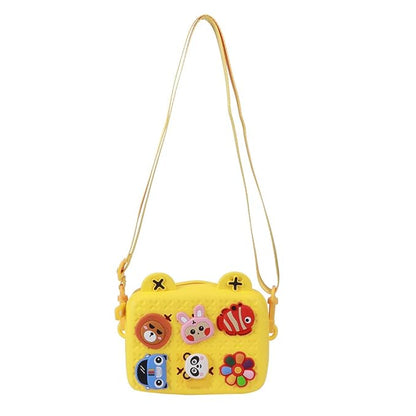 Adorable Cartoon Silicone Crossbody Bag – Waterproof, Lightweight, and Multi-Functional for Kids