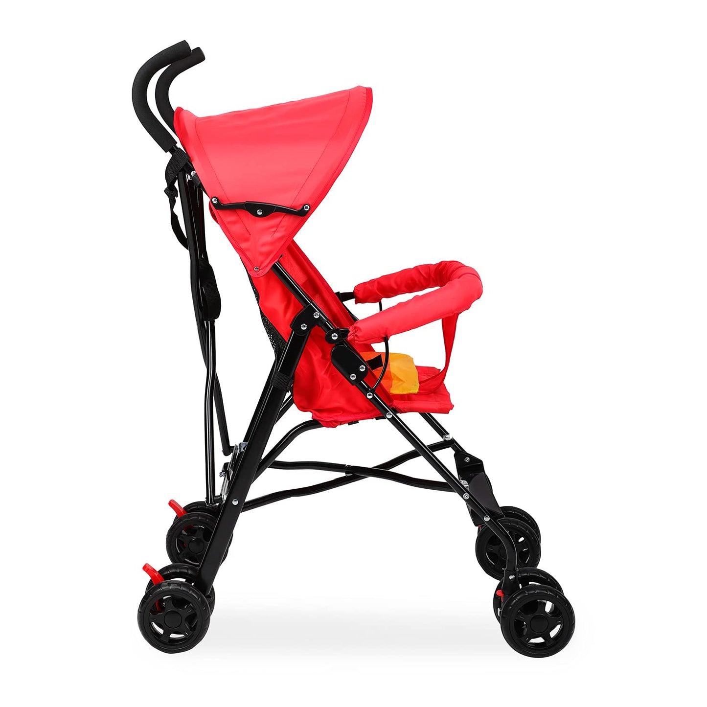 GettBoles Foldable Baby Stroller for Kids-Buggy Pram for Newborn/Infants with Easy Folding, Footrest, Multi Red