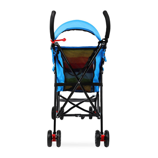 GettBoles Foldable Baby Stroller for Kids-Buggy Pram for Newborn/Infants with Easy Folding, Footrest, Multi (Blue)