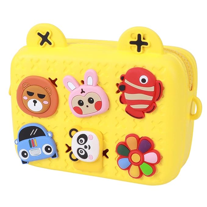 Adorable Cartoon Silicone Crossbody Bag – Waterproof, Lightweight, and Multi-Functional for Kids