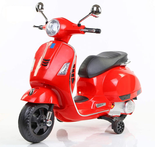 Vespa Battery Operated Ride on Scooter for Kids of age 2 to 6 Years, Red