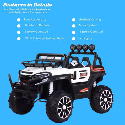 GetBest 2 Seater Utv Mx 12V Battery Operated Ride on Car for Kids, 4X4