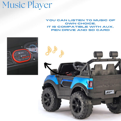 GetBest Toys 888 4X4 Rechargeable 12V Battery Toy Car| Electric Ride on Jeep