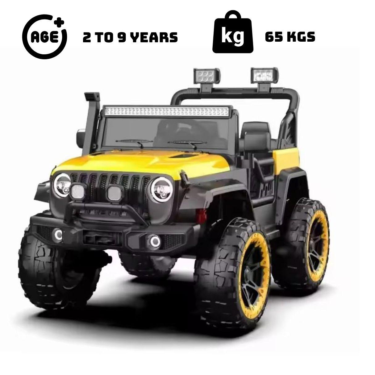 GetBest 4x4 Battery Operated Kids Ride on Jeep with Spring Suspension,