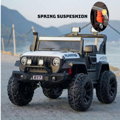 GetBest 4x4 Battery Operated Kids Ride on Jeep with Spring Suspension,