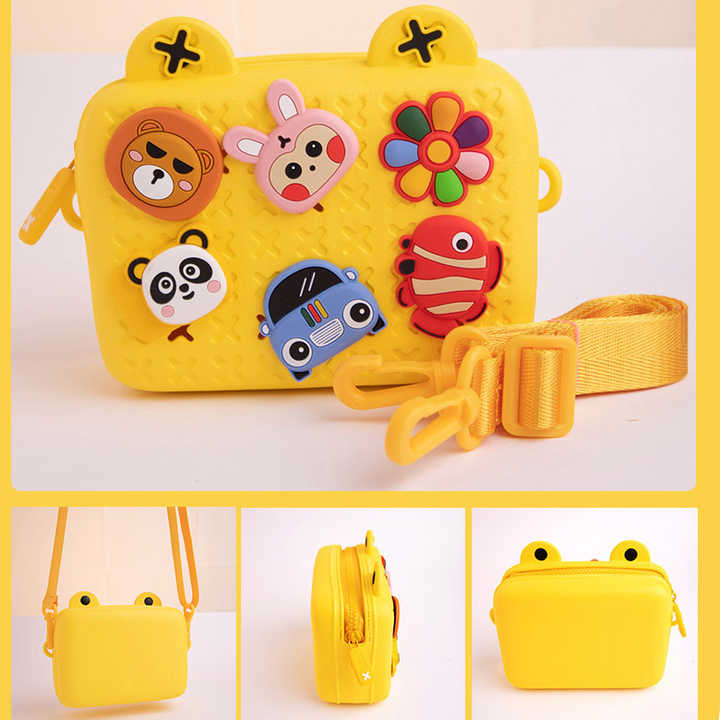 Adorable Cartoon Silicone Crossbody Bag – Waterproof, Lightweight, and Multi-Functional for Kids