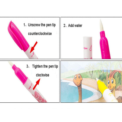 Magic Water Book For Kids With Magical Water Doodle Pen