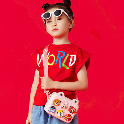 Adorable Cartoon Silicone Crossbody Bag – Waterproof, Lightweight, and Multi-Functional for Kids