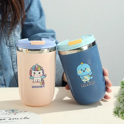 500ml cute design stainless steel cup Portable Stainless Steel Office Cup