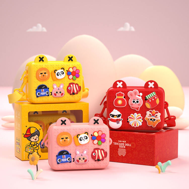 Adorable Cartoon Silicone Crossbody Bag – Waterproof, Lightweight, and Multi-Functional for Kids