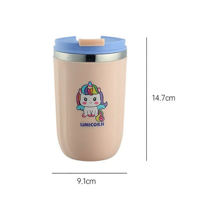 500ml cute design stainless steel cup Portable Stainless Steel Office Cup