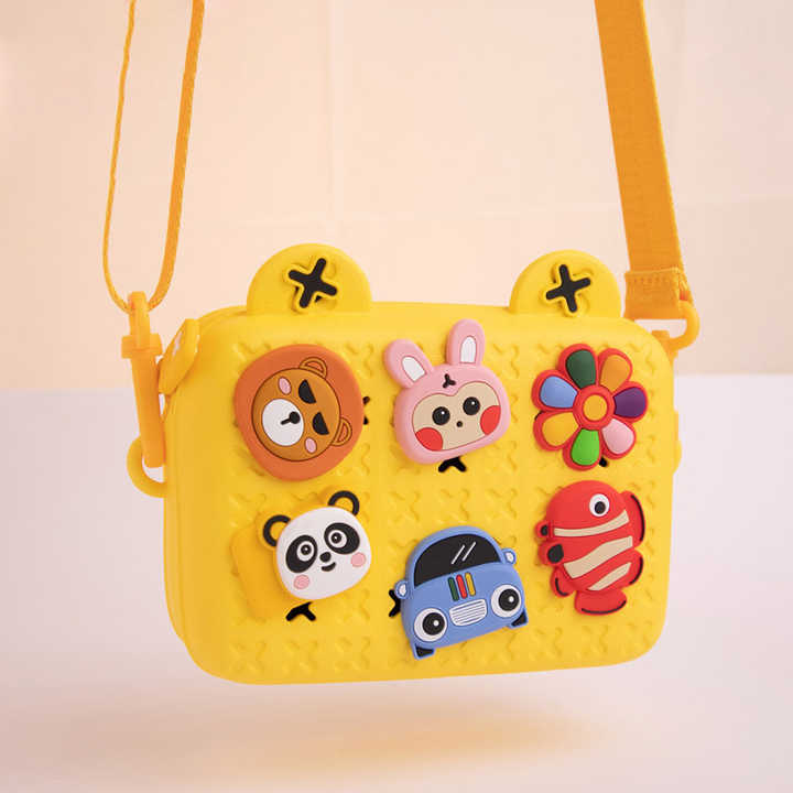 Adorable Cartoon Silicone Crossbody Bag – Waterproof, Lightweight, and Multi-Functional for Kids