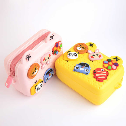 Adorable Cartoon Silicone Crossbody Bag – Waterproof, Lightweight, and Multi-Functional for Kids