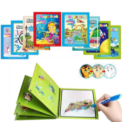 Magic Water Book For Kids With Magical Water Doodle Pen