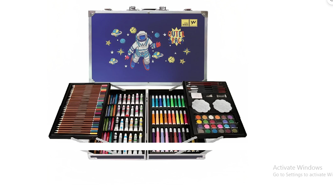 Outer Space Theme 145pcs Art Painting Box for Kids & Adults