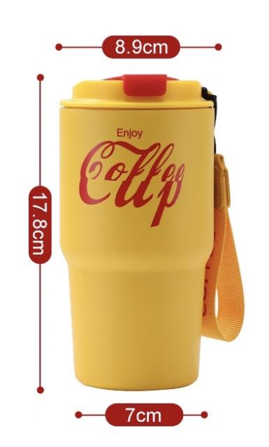 Thermal Mug Coffee 590 ml, Stainless Steel Travel Mug with Leak-Proof Lid, Double-Walled Insulated